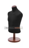 Busto uomo da banco in tessuto Nero