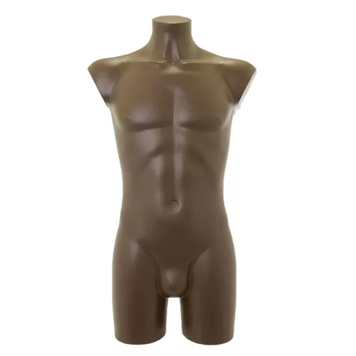 Busto manichino uomo precolorato cuoio