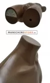 Busto manichino uomo precolorato cuoio