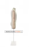 Busto uomo in lino con braccia legno e mezza gamba