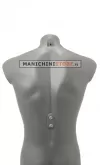 Busto manichino uomo precolorato grigio