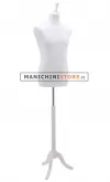 Busto uomo total white con treppiede