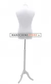 Busto uomo total white con treppiede