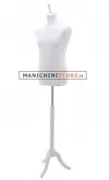 Busto uomo total white con treppiede