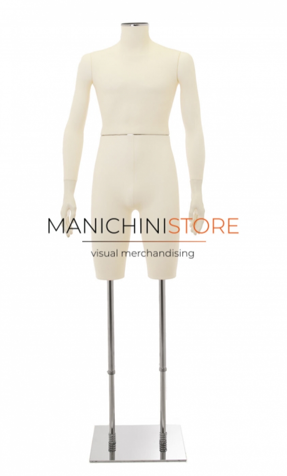 Busto uomo sartoriale con gambe - Lycra 