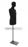 Busto uomo black lycra con testa
