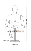 Busto uomo corto snodato 03S
