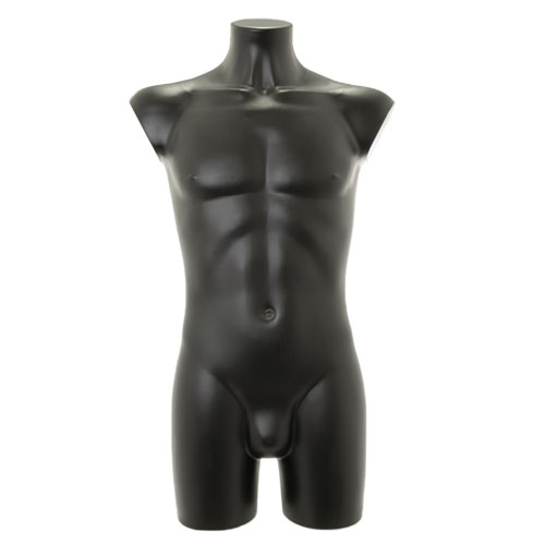 Busto manichino uomo precolorato nero