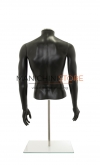 Busto uomo nero con braccia e base da banco