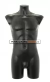 Busto manichino uomo precolorato nero
