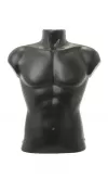 Busto uomo corto in plastica componibile