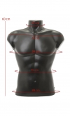 Busto uomo corto in plastica componibile