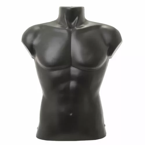 Busto uomo corto in plastica componibile