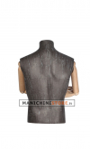 Busto uomo slim braccia legno rivestito in cartapesta antracite