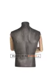 Busto uomo slim braccia legno rivestito in cartapesta antracite