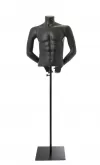 Busto sportivo uomo in plastica nera - ex noleggio