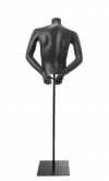 Busto sportivo uomo in plastica nera - ex noleggio