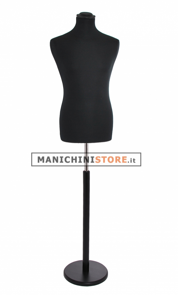 Rental of 1 male tailor bust - black