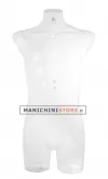 Busto manichino uomo trasparente