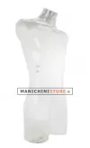 Busto manichino uomo trasparente