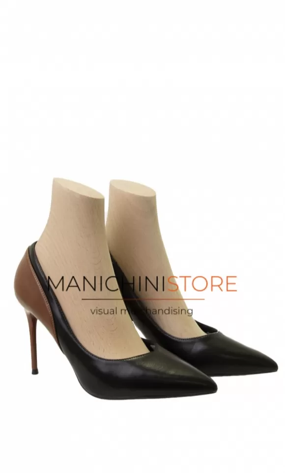 Coppia di piedi donna in legno