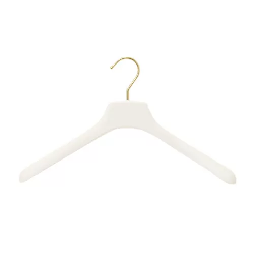 Gruccia capospalla in resina 39x4,5 cm - verniciato bianco