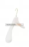 Gruccia capospalla in resina 39x4,5 cm - verniciato bianco