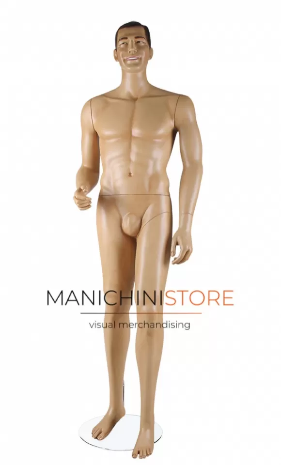 Manichino uomo realistico in vetroresina anni 50