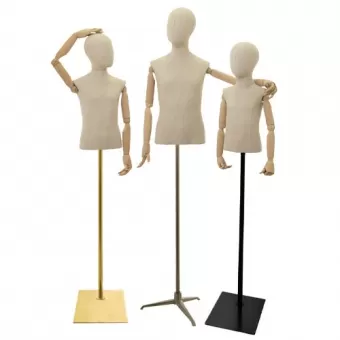 Busti bambino braccia legno