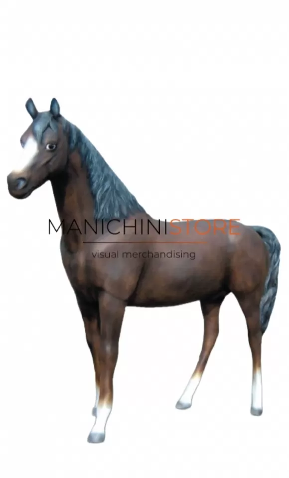 Cavallo in vetroresina per allestimento vetrina