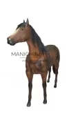 Cavallo in vetroresina per allestimento vetrina con criniera realistica