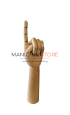 Jointed wooden male hand - high