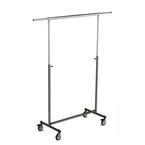 Foldable clothes rack with adjustable height