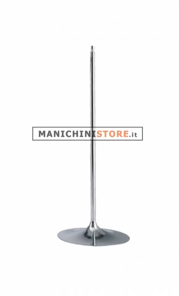 Colonnina segna percorso cromato