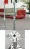 Colonnine doppie segna percorso ottone con corda