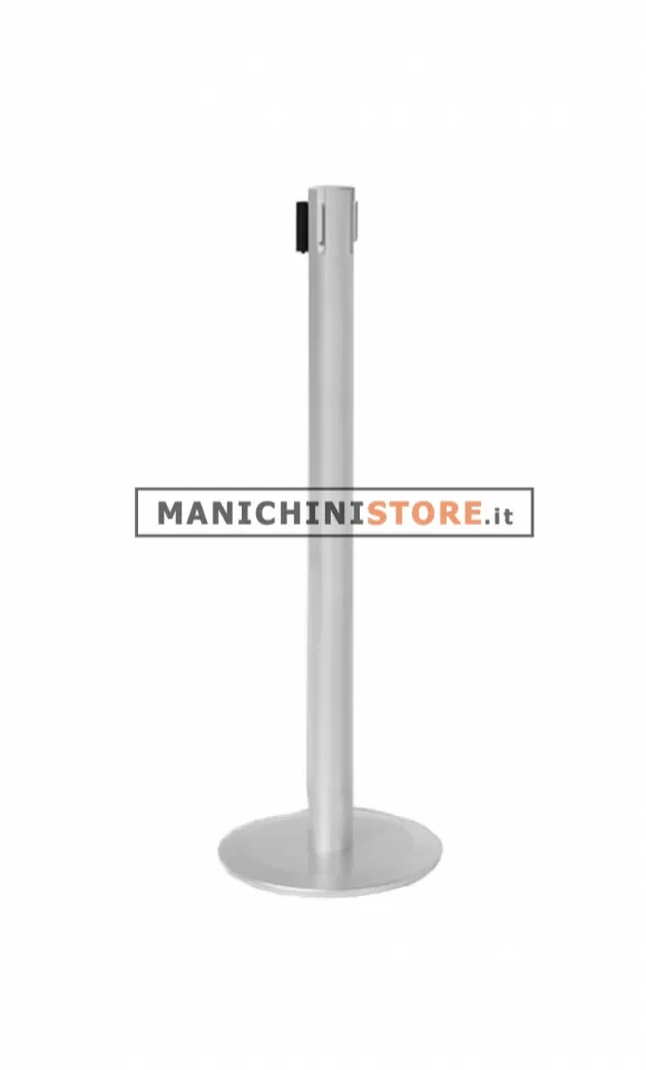 Colonnina segna percorso con nastro nero - Argento