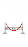 Colonnine segna percorso mini alluminio con corda