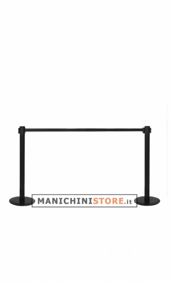 Colonnine segna percorso con nastro nero - nero