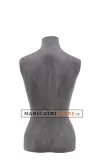 Busto donna da banco rivestito in cartapesta Antracite