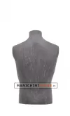 Busto uomo da banco rivestito in cartapesta Antracite