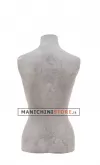 Busto donna da banco rivestito in cartapesta Cemento