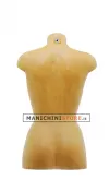 Busto donna da banco rivestito in cartapesta Ocra
