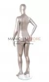 Manichino donna taglia comoda stilizzato TG.46-48 Nichel