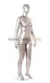 Manichino donna taglia comoda stilizzato TG.46-48 Nichel