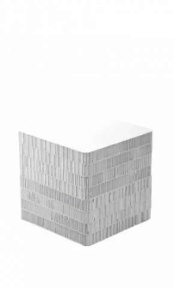Cubo espositivo in cartone riciclato bianco 32