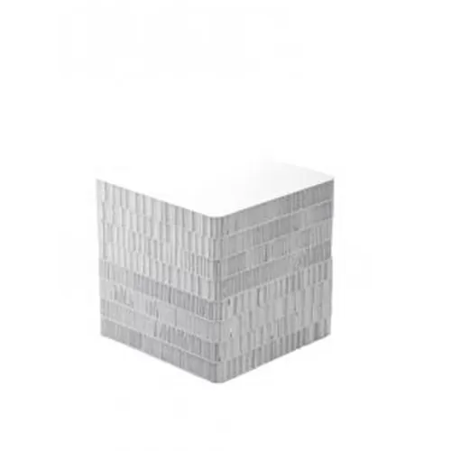 Cubo espositivo in cartone riciclato bianco 32