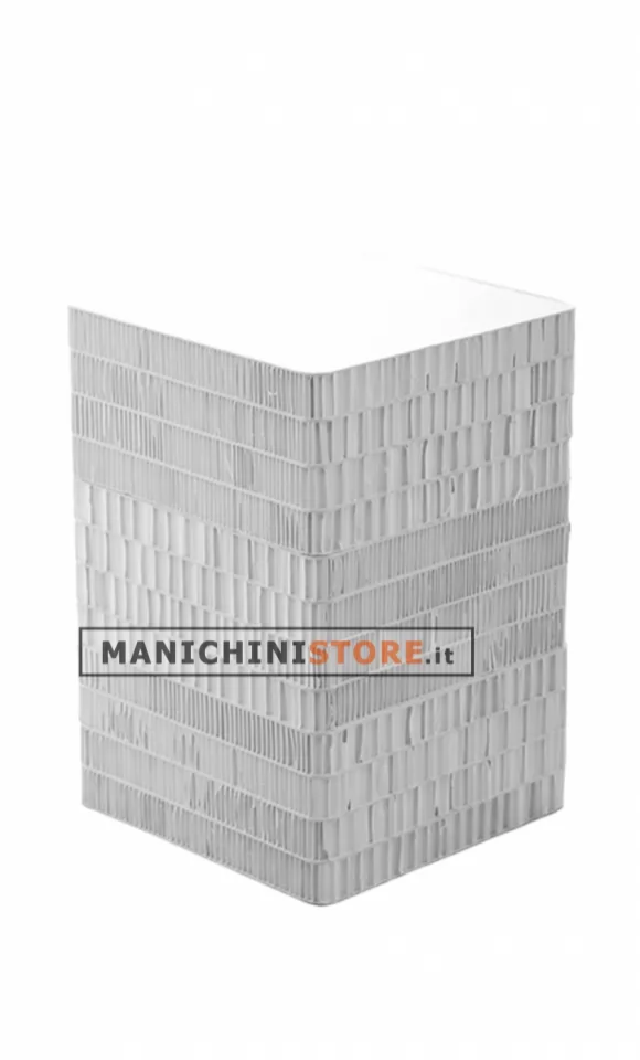 Cubo espositivo in cartone riciclato bianco 48