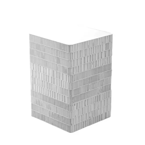 Cubo espositivo in cartone riciclato bianco 48