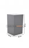 Cubo in plastica grigio cemento 63