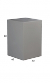 Cubo in plastica 60 - grigio cemento